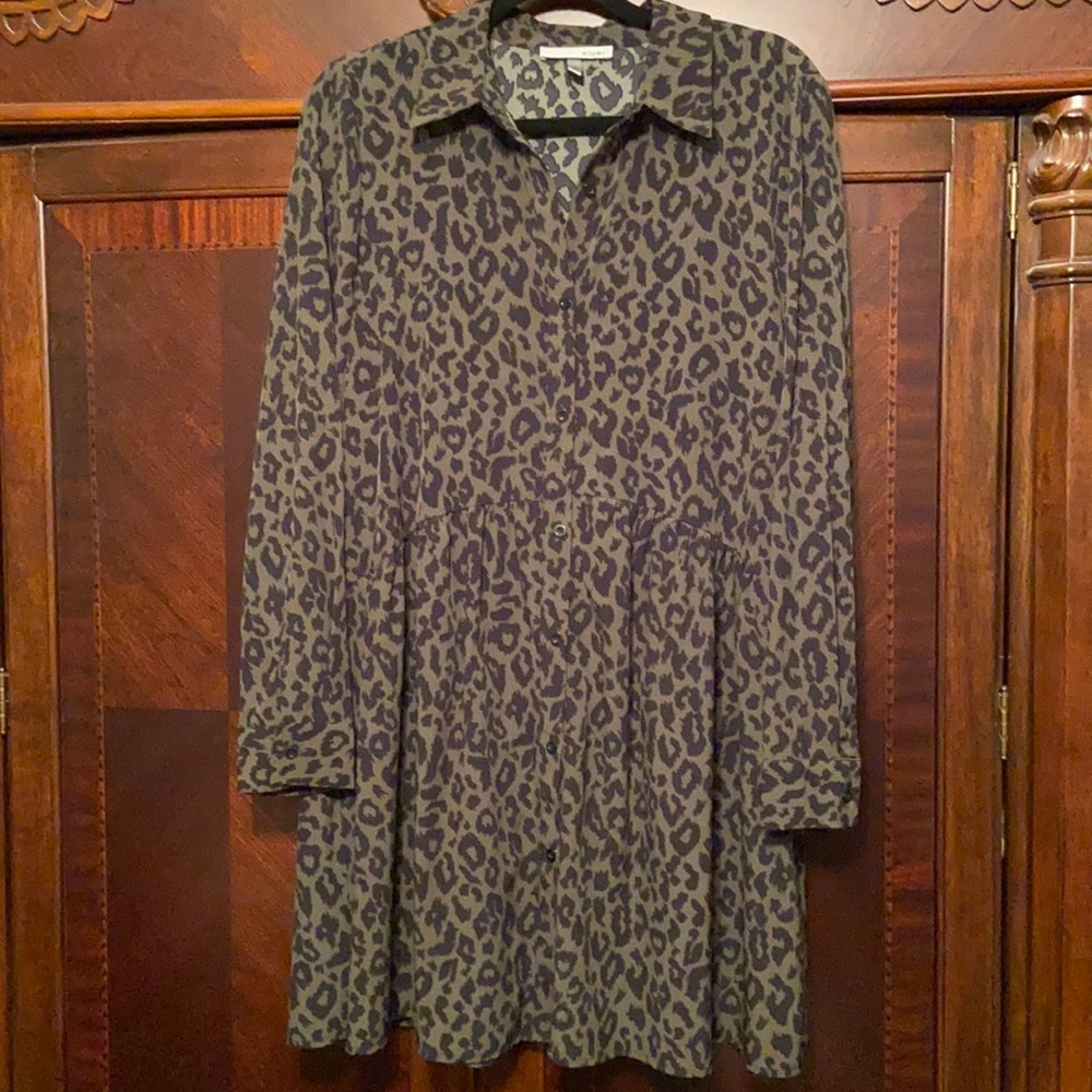 Tunic button down shirt